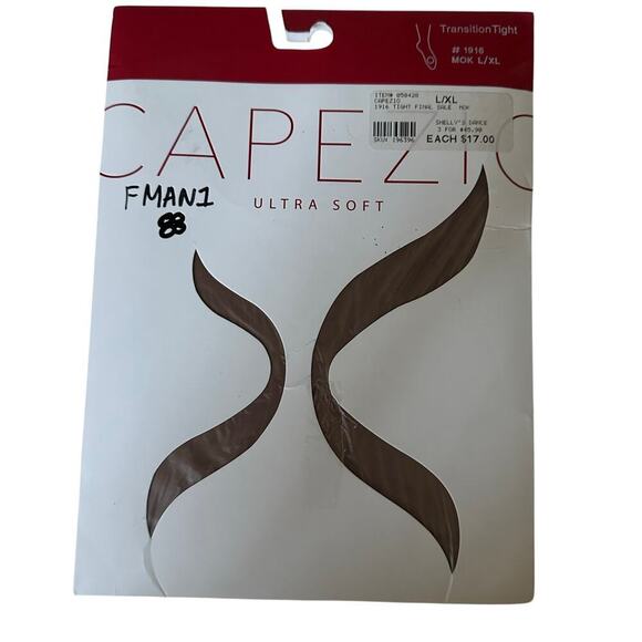 NWT Capezio Ultra Soft Transition Tights Mocha #1916 L/XL - Picture 1 of 6